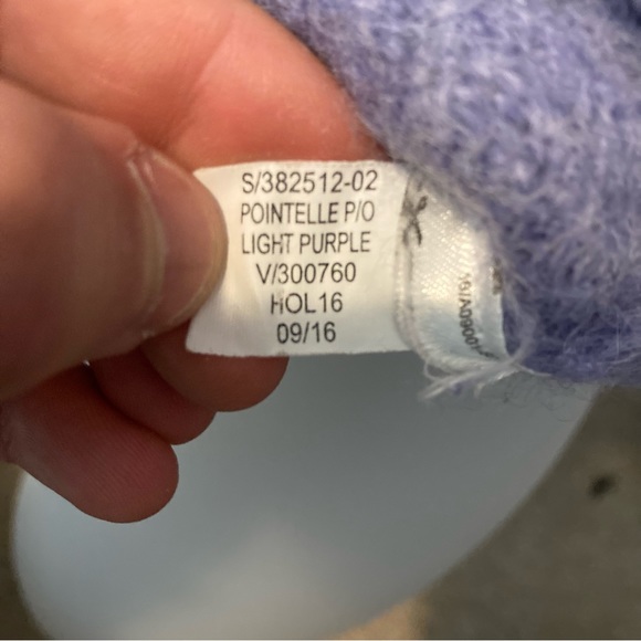 Banana Republic light purple cable knit alpaca blend sweater - Picture 5 of 7